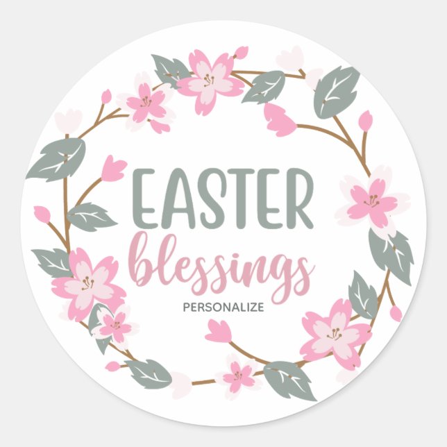 Easter Blessings Sticker (Front)