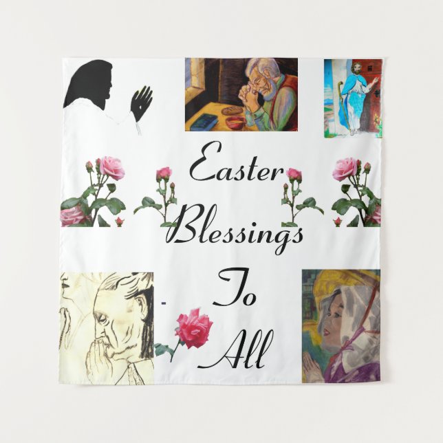 EASTER BLESSINGS tapestry (Front)