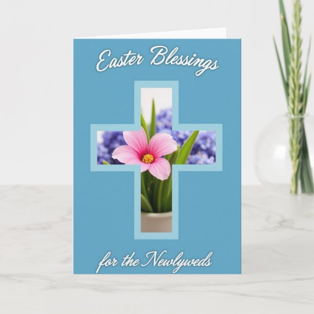 Easter Blessings Wedding Card (Front)