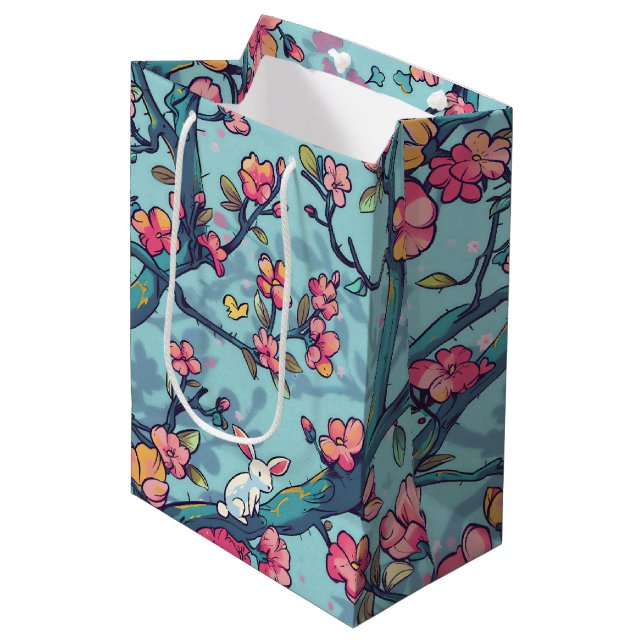 Easter Blossom Medium Gift Bag (Front Angled)