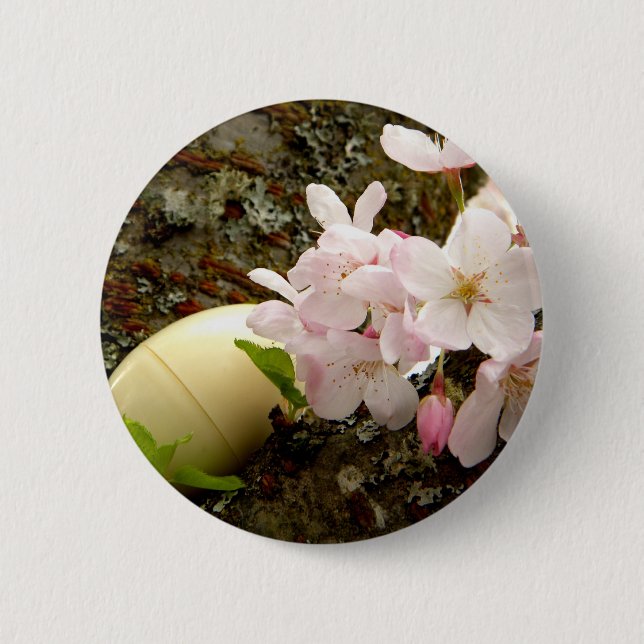 Easter Blossoms 6 Cm Round Badge (Front)