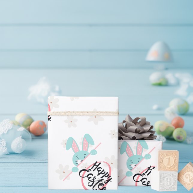 Easter Blue Bunny Wrapping Paper (Creator Uploaded)