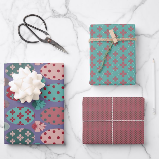 Easter - Body Positive Bunnies Companion Wrapping Paper Sheet (Front)