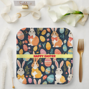 Easter Boho Bunny Collection Paper Plate
