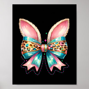 Easter bow with bunny ears  poster