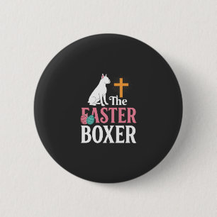 Easter Boxer Dog Vintage Engraving Shirt 6 Cm Round Badge