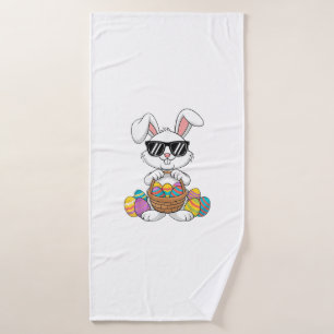 Easter Boys Girls Kids Toddler Bunny Rabbit Easter Bath Towel