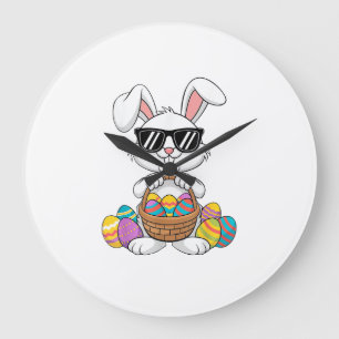 Easter Boys Girls Kids Toddler Bunny Rabbit Easter Large Clock