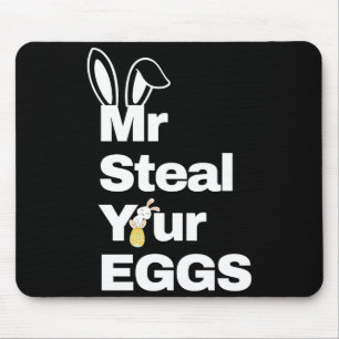 Easter boys toddlers mr steal your eggs funny mouse pad