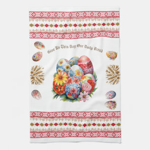 Easter Bread Towel Give Us This Day Our Daily Brea
