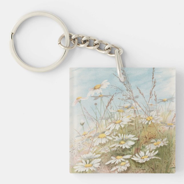 "Easter Brings the Budding Spring"  Key Ring (Front)