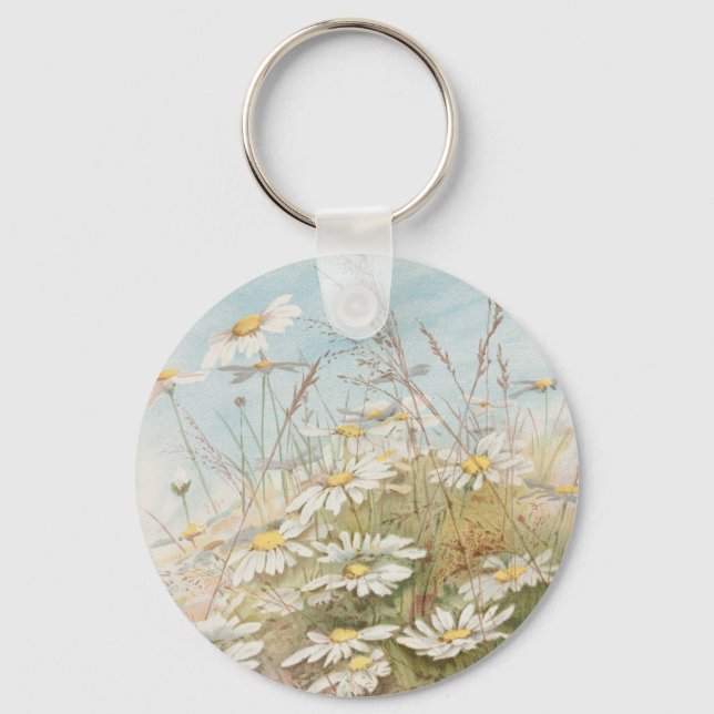 "Easter Brings the Budding Spring"  Key Ring (Front)