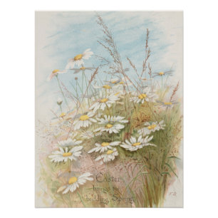 "Easter Brings the Budding Spring"  Poster