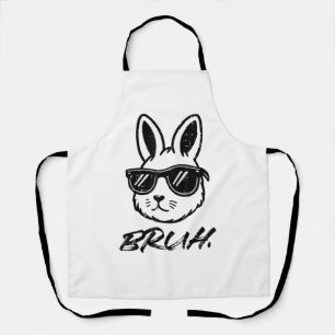 Easter Bruh Bunny Sunglasses Funny Meme Men Boys K Apron