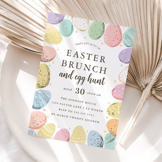 Easter Brunch and Egg Hunt Easter Holiday Invitation