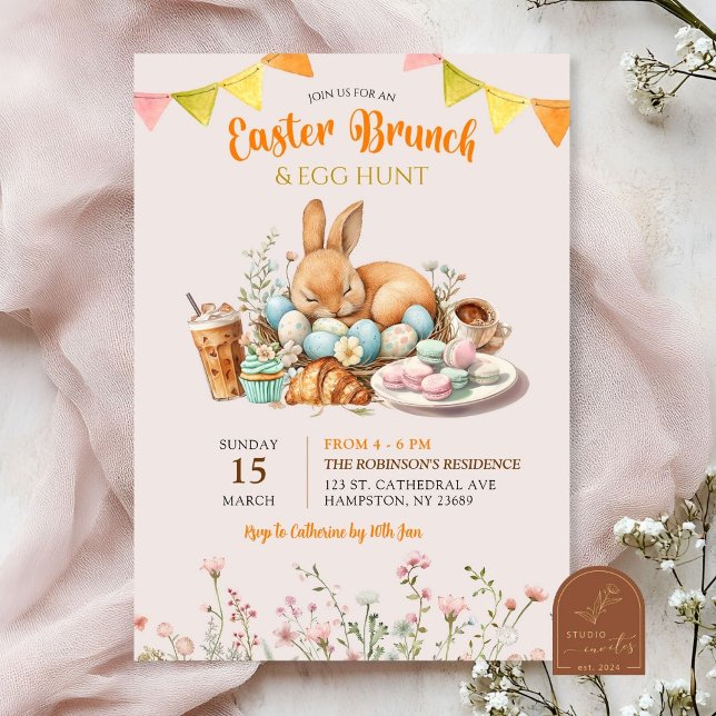 Easter Brunch and Egg Hunt Invitation (Creator Uploaded)