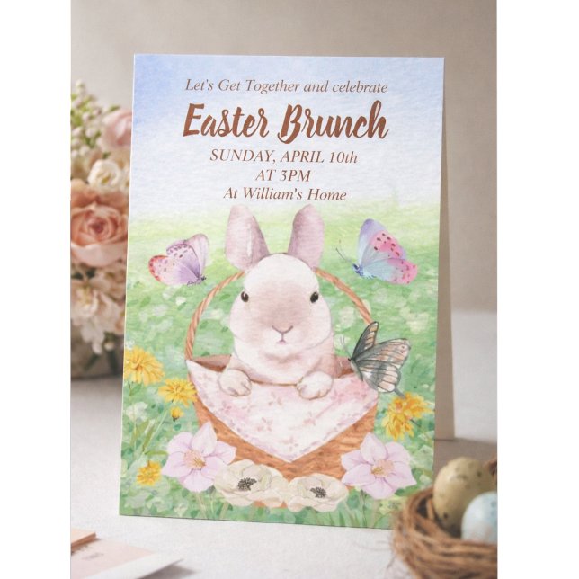Easter Brunch Bunny  Invitation (Creator Uploaded)
