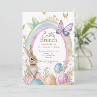 Easter brunch Easter egg hunt Easter Invitation