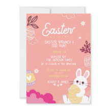 easter brunch, egg hunt Invitation
