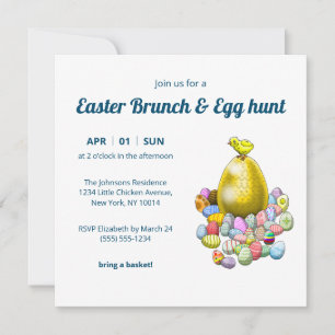 Easter Brunch & Egg Hunt Invitation