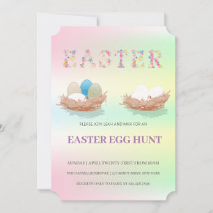 Easter Brunch Egg Hunt Invitation