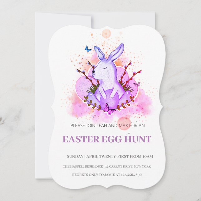 Easter Brunch Egg Hunt Invitation (Front)