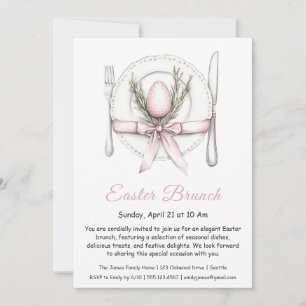 Easter Brunch Elegant Invitation 