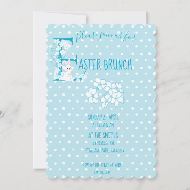 Easter Brunch Holiday Card (Front)