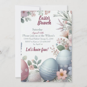 Easter Brunch Invitation   Celebrate with Style