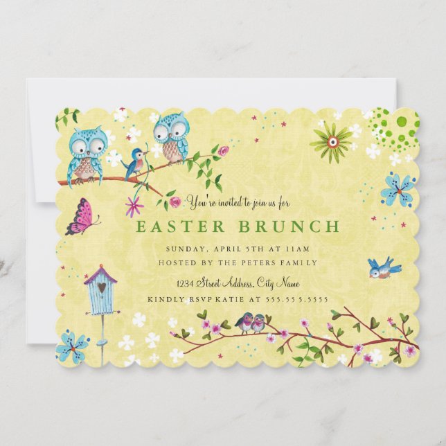 Easter Brunch | Invitations Card (Front)
