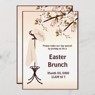 Easter Brunch Party Ladies Floral Invite
