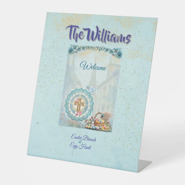 Easter Brunch Pedestal Sign (Front)