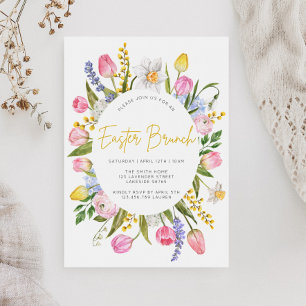 Easter Brunch Spring Floral Invitation