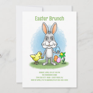 Easter brunch with the Easter bunny Invitation