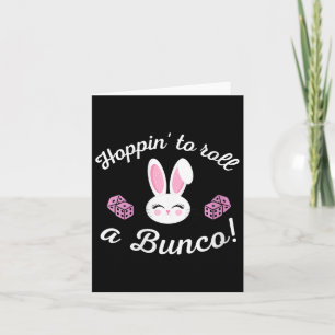 Easter Bunco Hoppin To Roll A Bunco Dice Bunny Card