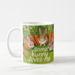 Easter Bunnies and Carrots Coffee Mug