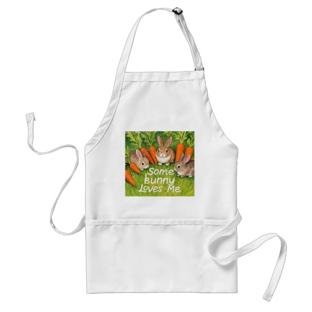 Easter Bunnies and Carrots  Standard Apron (Front)