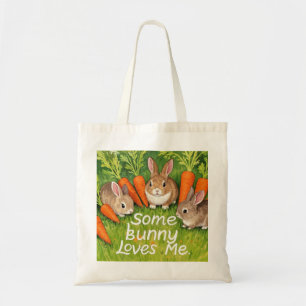 Easter Bunnies and Carrots  Tote Bag