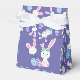 Easter Bunnies and Eggs Illustration Favour Box