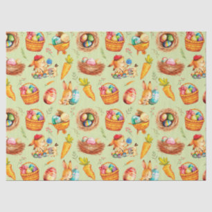 Easter Bunnies At Work Tissue Paper