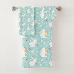 Easter Bunnies Bath Towel Set