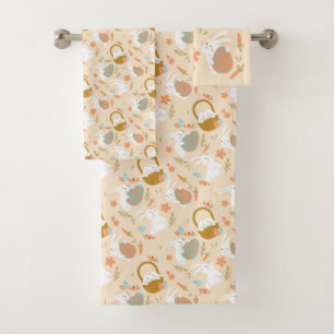 Easter Bunnies Bath Towel Set