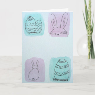 Easter bunnies  card