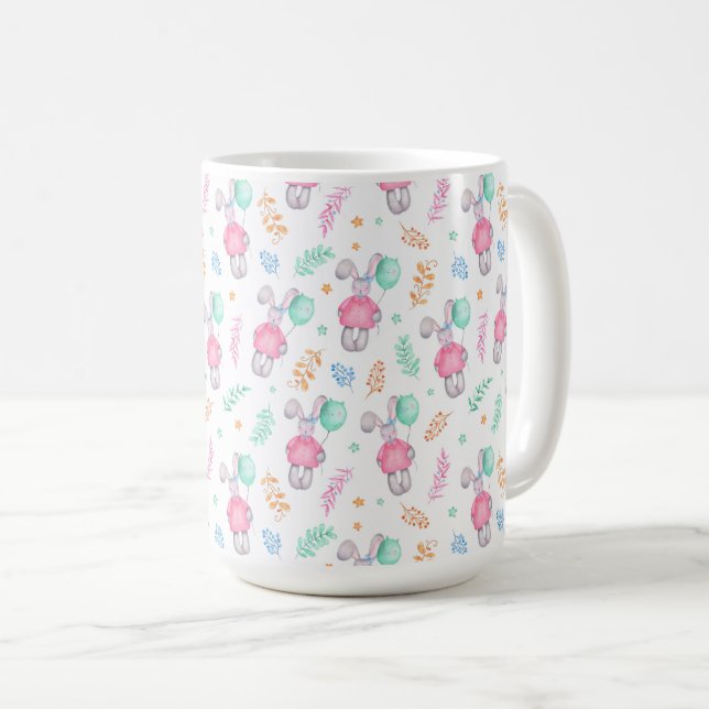 Easter Bunnies Coffee Mug (Front Right)