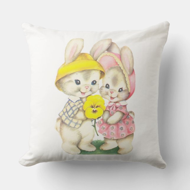 Easter Bunnies Cushion (Front)