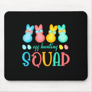Easter Bunnies Egg Hunting Squad Girls Boys Happy  Mouse Pad