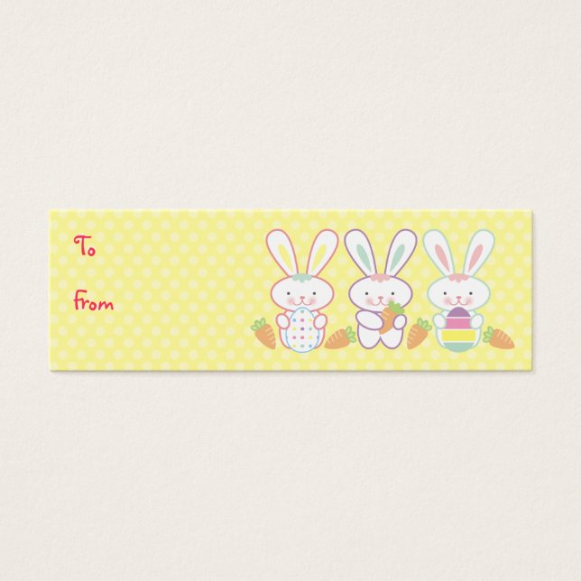 Easter Bunnies Gift Tags (Front)