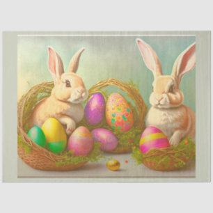 Easter Bunnies In Baskets Collection Tissue Paper