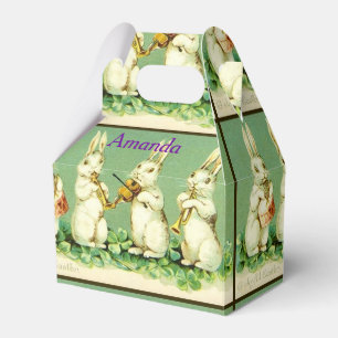 Easter Bunnies Playing Music Favour Box