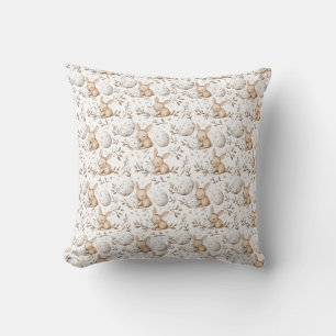 Easter Bunnies Spring Seamless Pattern Cushion